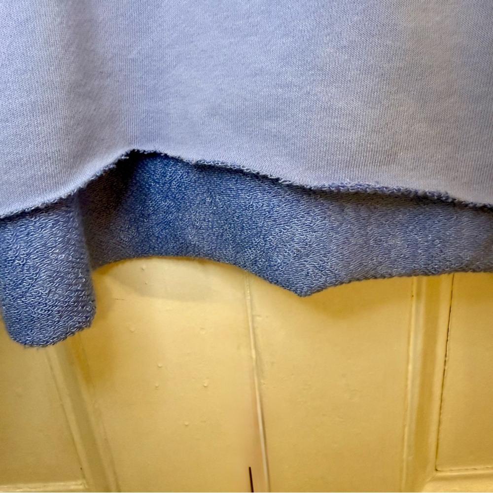 Aerie Light Blue Quarter Zip Lightweight Sweatshirt - Picture 4 of 5